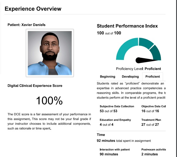 shadow health assessment